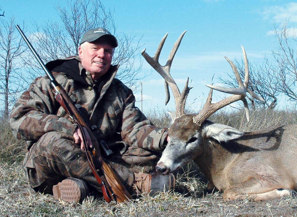 The Cooper Model 54 in 260 Remington that Layne used to take this whitetail deer at just over 250 yards was one of the most accurate factory- built rifles he has owned. The 130-grain Swift Scirocco bullet leaving the 24-inch barrel at close to 3,000 fps did an excellent job.